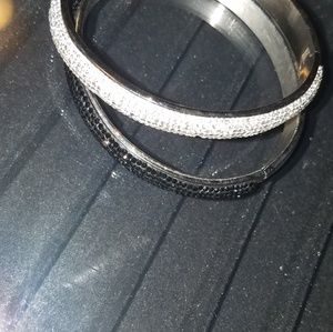 Bling silver and Black 2 bracelets- SOLD